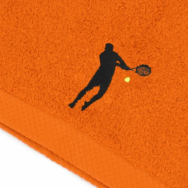 Serviette invite 33x50 cm 100% coton 550 g/m2 PURE TENNIS Orange Butane