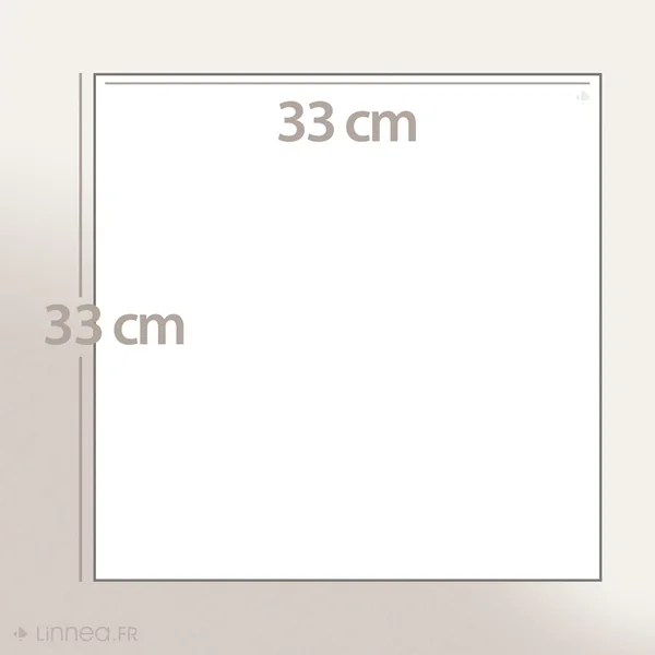 Serviette Invité 33x33 cm ROYAL CRESENT Gris Craie 650 g/m2