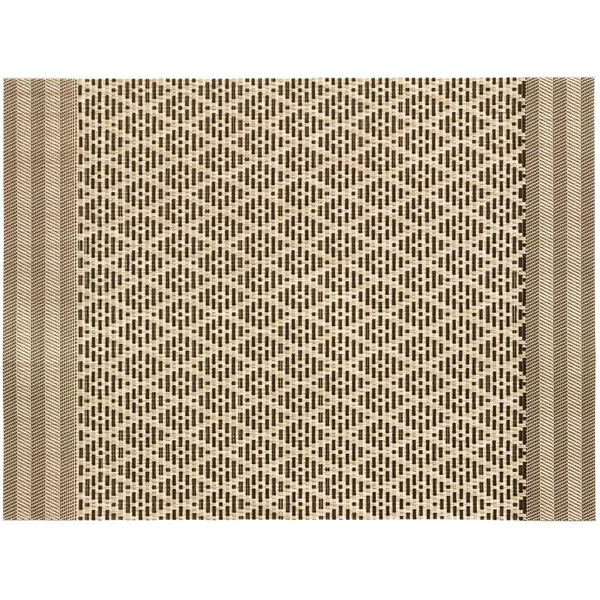 Set de table bicolore PVC et polyester café Kadra - 45 x 33 cm