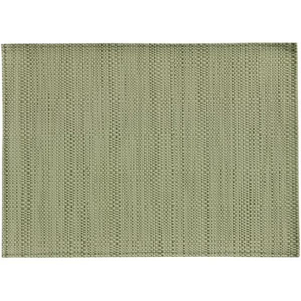 Set de table PVC et polyester coloris matcha Canna - 45 x 33 cm