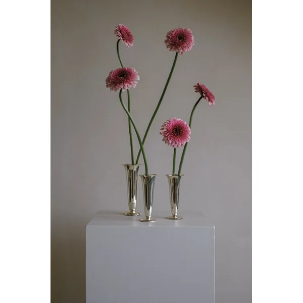 Set of 3 Silver-plated Vases