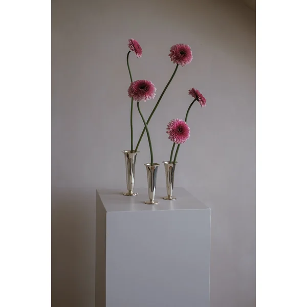 Set of 3 Silver-plated Vases