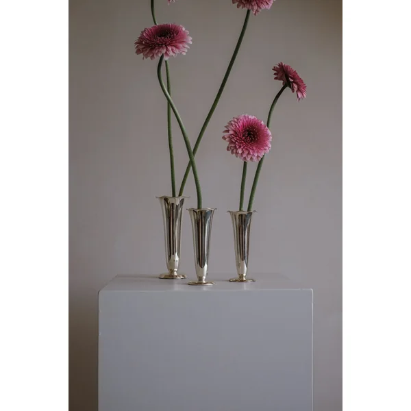 Set of 3 Silver-plated Vases