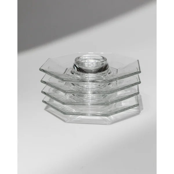 Set of 4 Egg Cups by Arcoroc, France, 1980s
