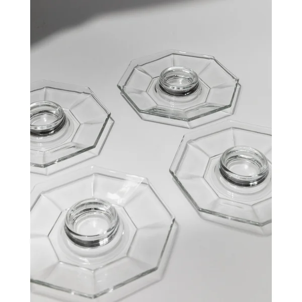 Set of 4 Egg Cups by Arcoroc, France, 1980s