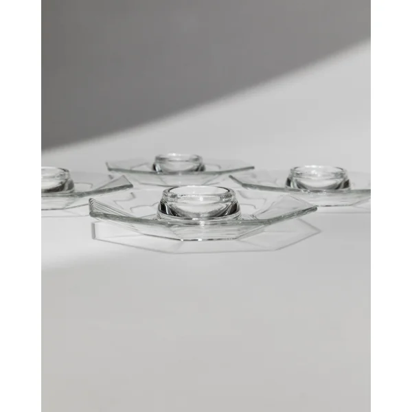 Set of 4 Egg Cups by Arcoroc, France, 1980s
