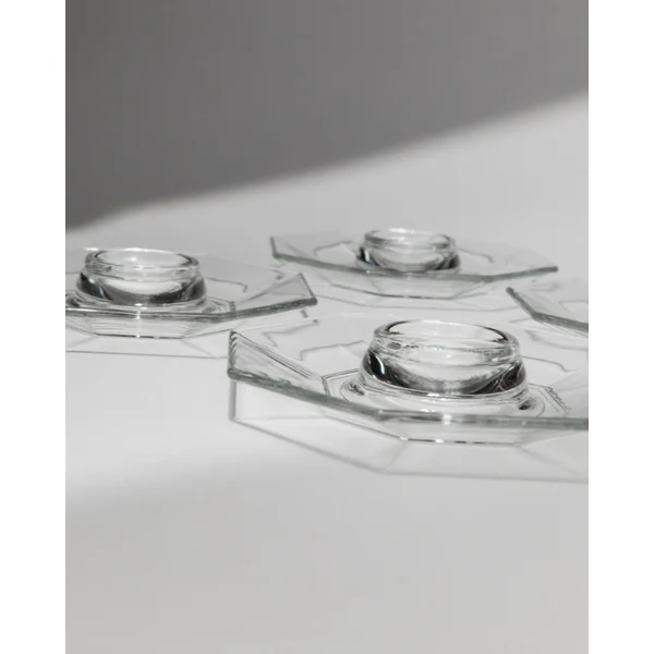 Set of 4 Egg Cups by Arcoroc, France, 1980s