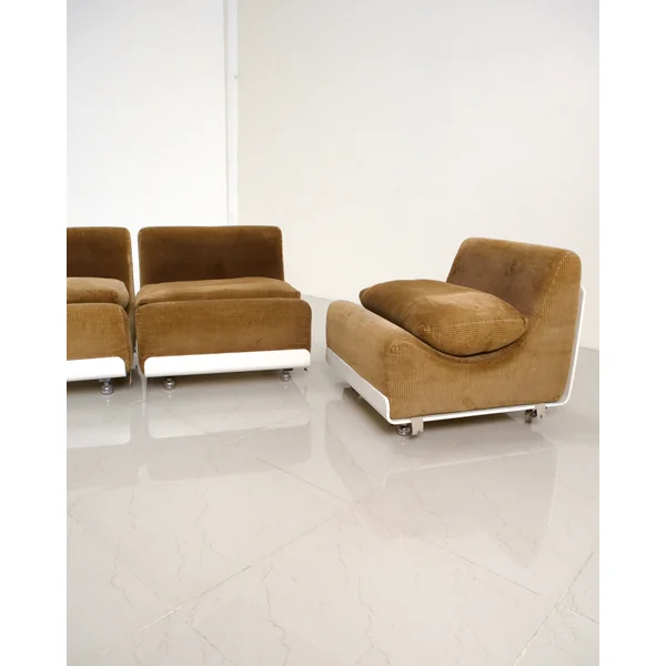 Set of 4 Lounge Chairs "Orbis" by Luigi Colani for Cor 70's