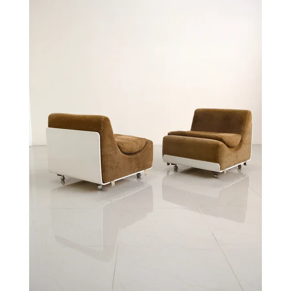 Set of 4 Lounge Chairs "Orbis" by Luigi Colani for Cor 70's