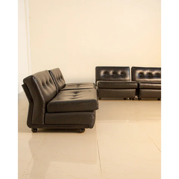 Set of 5 Armchair "Amanta" by Mario Bellini for B&B Italia 80's