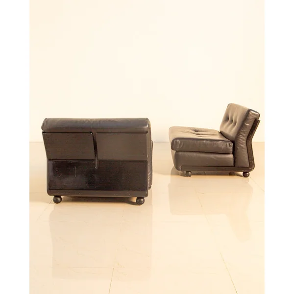 Set of 5 Armchair "Amanta" by Mario Bellini for B&B Italia 80's