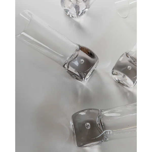Set of 6 Vintage Murano Glasses, Italy 70s
