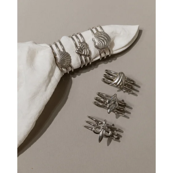 Set of 6 Vintage Napkin Rings