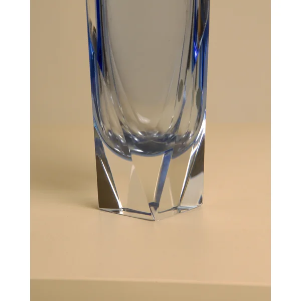 Sky Blue "Diamant" Vase by Flavio Poli for Seguso 80's