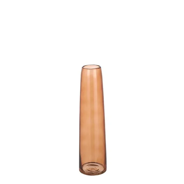 Soliflore Xandra coloris marron en verre - Ø 10 cm
