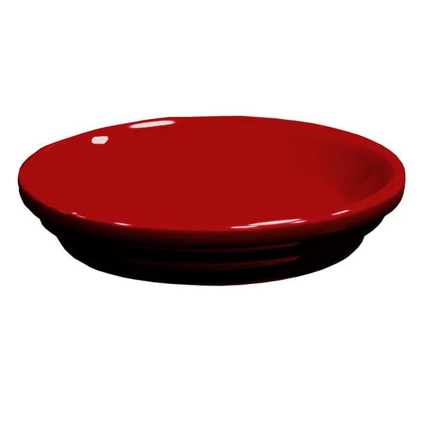 Soucoupe de pot en terre cuite émaillée rouge Grenat Decolines - Ø 17 cm