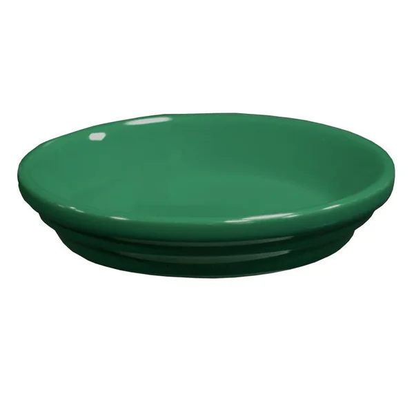 Soucoupe de pot horticole en terre cuite émaillée vert forêt Decolines - Ø 27 cm
