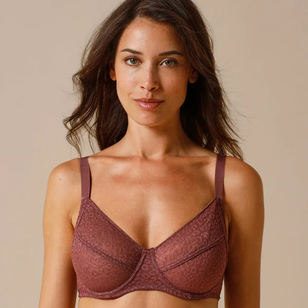 Soutien-gorge forme emboîtante en dentelle assortie - lot de 3, neutre