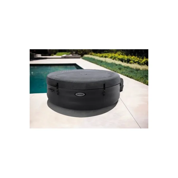 Spa gonfable rond Access 4 places couleur gris Intex