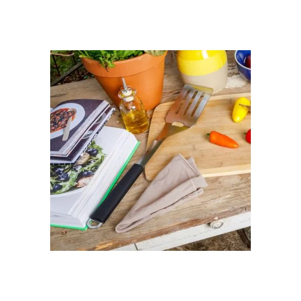 Spatule pour barbecue en acier inoxydable avec manche soft touch Somagic 44 cm