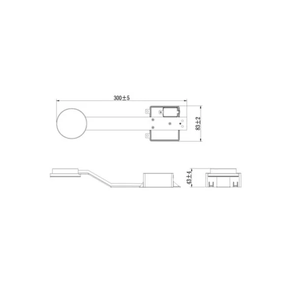 Spot de salle de bain Emera LED intégrée 480lm 7W IP44 variable GoodHome argent
