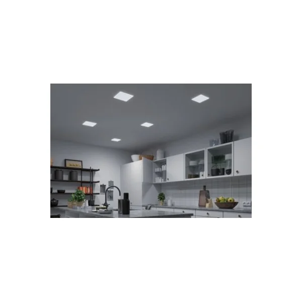 Spot encastrable LED IP44 15W blanc froid et blanc chaud 1900lm L.21,5 x l.21,5cm Paulmann, Veluna Varifit