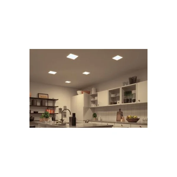 Spot encastrable LED IP44 15W blanc froid et blanc chaud 1900lm L.21,5 x l.21,5cm Paulmann, Veluna Varifit