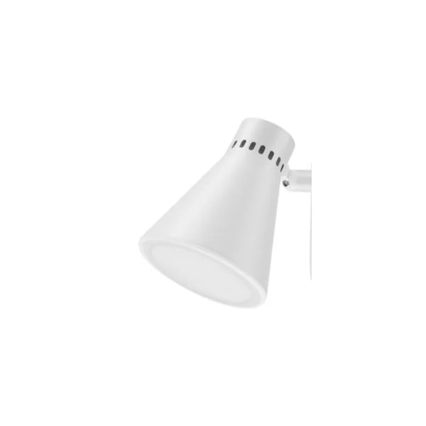 Spot patère LED intégrée 550 lm 5W blanc chaud GoodHome Edson blanc mat L.5 x L.15 x H.12 cm
