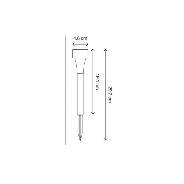 Spot à piquer LED à énergie solaire IP44 0.06W Ø4,5cm Noir