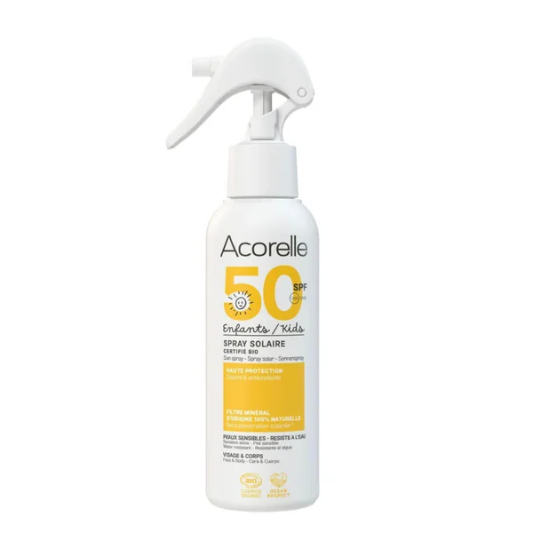 Spray solaire enfant SPF 50 Bio Acorelle - 150 ml