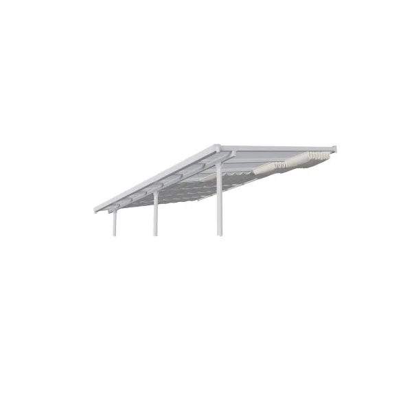 Store de toit manuel pour pergola 300 x 971 cm blanc