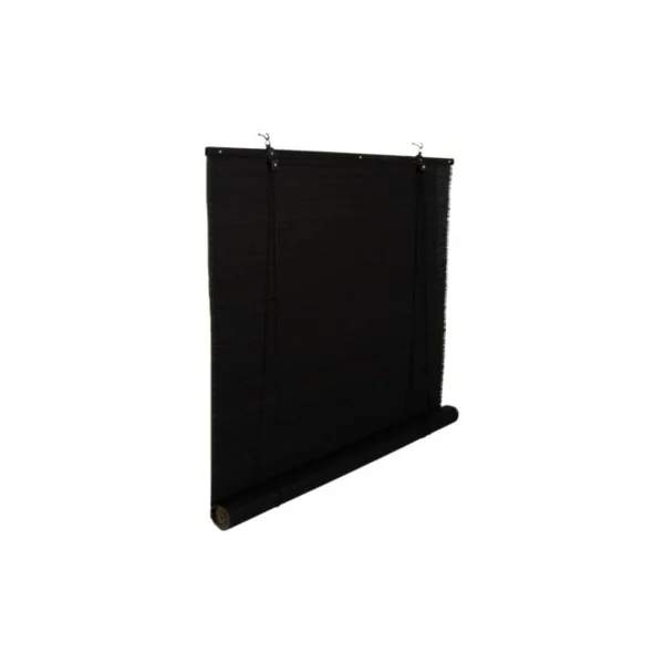Store enrouleur tamisant sans perçage Akapa noir l.160 x H.180cm Goodhome