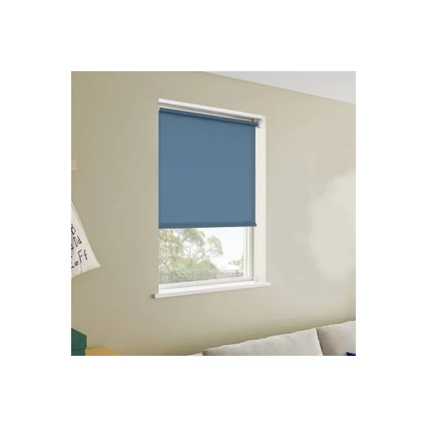 Store enrouleur tamisant sans perçage Halo 2 bleu l.45 x H.140cm Goodhome