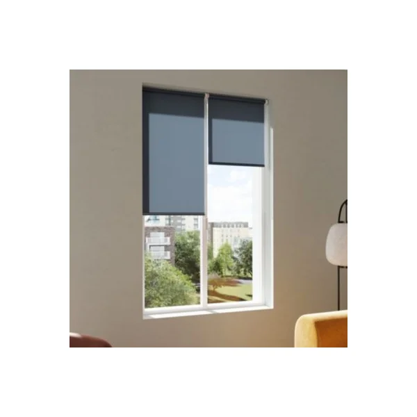Store enrouleur tamisant sans perçage Halo 2 bleu l.60 x H.180cm Goodhome