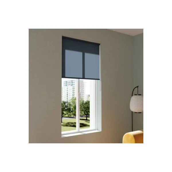 Store enrouleur tamisant sans perçage Halo 2 bleu l.90 x H.180cm Goodhome