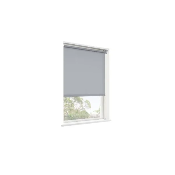 Store enrouleur tamisant sans perçage Halo 2 gris béton l.60 x H.240cm Goodhome