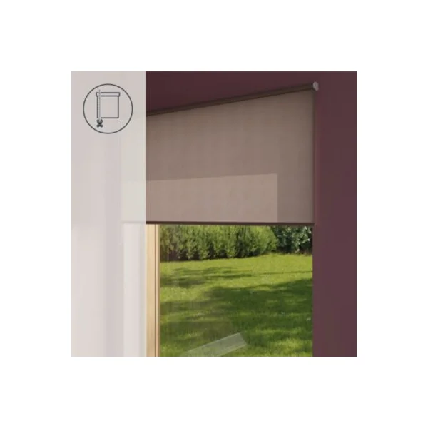 Store enrouleur tamisant sans perçage Halo 2 gris perle l.180 x H.240cm Goodhome