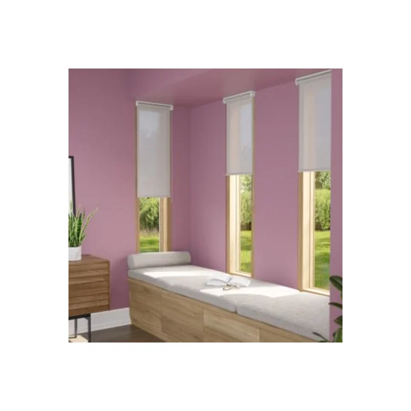 Store enrouleur tamisant sans perçage Halo 2 gris perle l.40 x H.140cm Goodhome