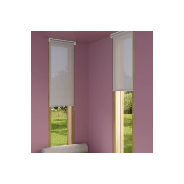 Store enrouleur tamisant sans perçage Halo 2 gris perle l.40 x H.140cm Goodhome