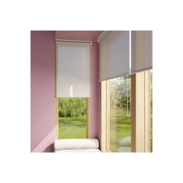 Store enrouleur tamisant sans perçage Halo 2 gris perle l.55 x H.180cm Goodhome