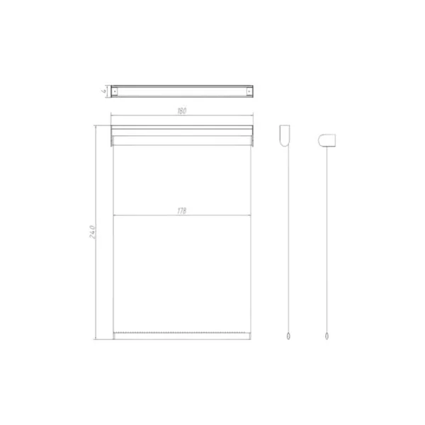 Store enrouleur tamisant sans perçage Masana beige l.180 x H.240cm Goodhome