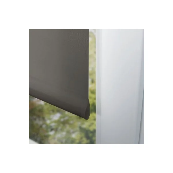 Store enrouleur tamisant uni gris anthracite l.210 x H.190cm Madeco