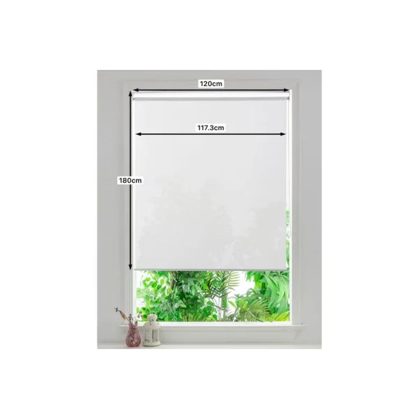 Store enrouleur thermique salle de bains Badallo blanc l.120 x H.180cm Goodhome