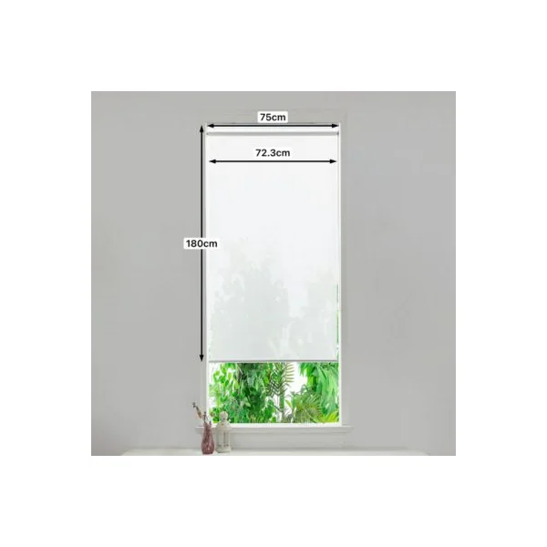 Store enrouleur voile sans perçage Annuri blanc l.75 x H.180cm Goodhome