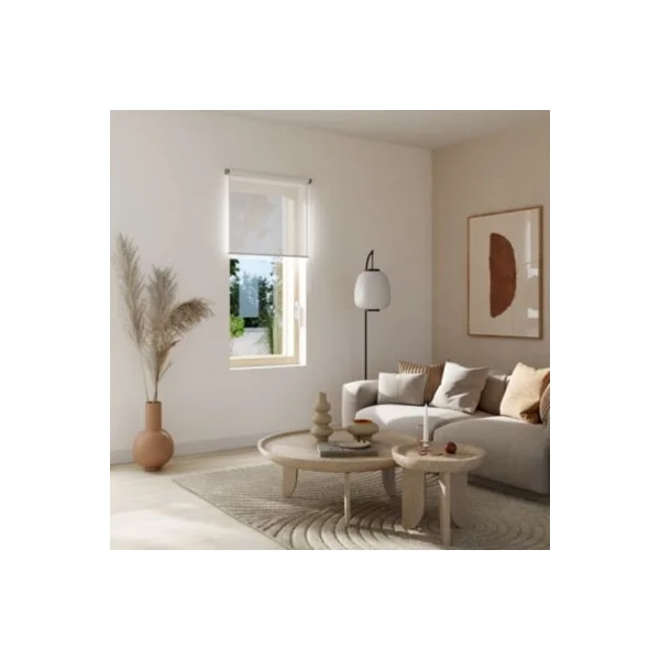 Store enrouleur voile sans perçage Annuri blanc l.90 x H.180cm Goodhome