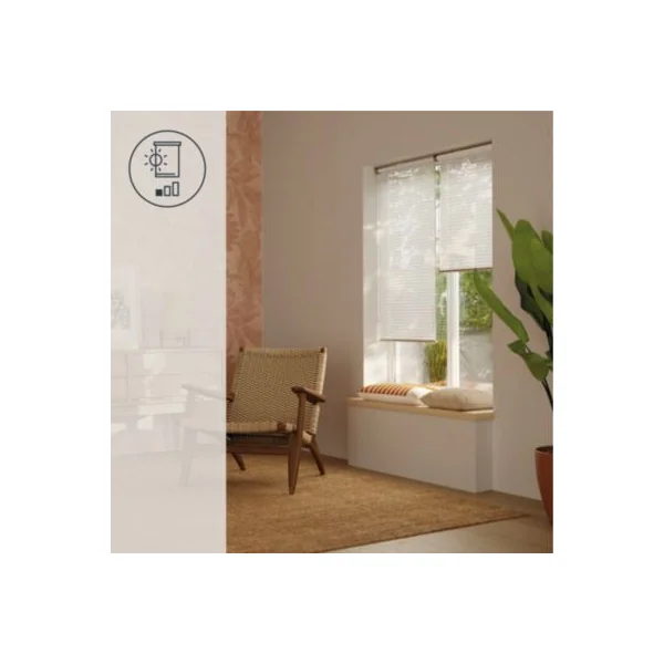 Store enrouleur voile sans perçage Asthall blanc l.60 x H.180cm Goodhome