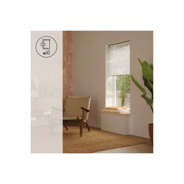 Store enrouleur voile sans perçage Asthall blanc l.75 x H.180cm Goodhome