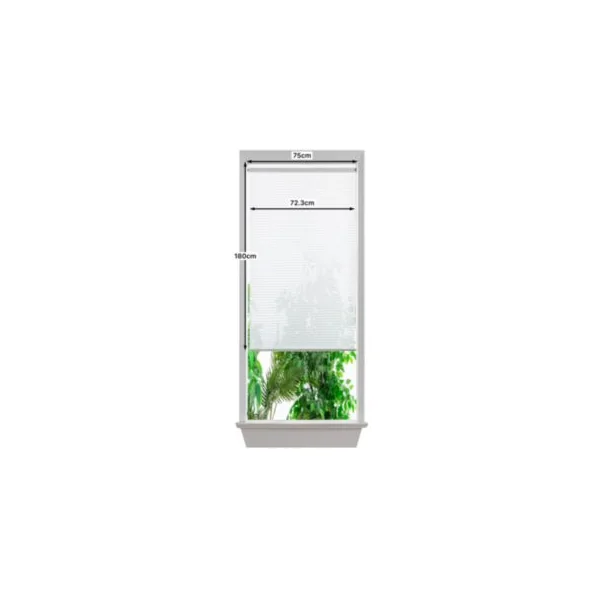 Store enrouleur voile sans perçage Asthall blanc l.75 x H.180cm Goodhome