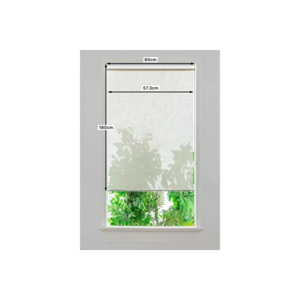 Store enrouleur voile sans perçage Emini beige l.60 x H.180cm Goodhome