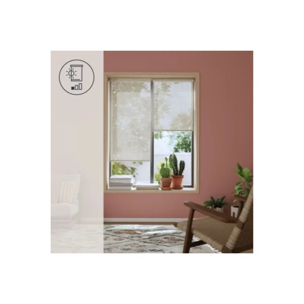 Store enrouleur voile sans perçage Emini beige l.75 x H.180cm Goodhome